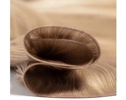 Genius Weave | Genius Weft | Kleur #60A | Human hair extensions | Flat Weave | 50 cm - 50 gram | Remy Sorted & Double Drawn | Haarstuk | Haar Extensions | Echt Haar | Weave Hairextensions Bundels | Weft Haar | Haarverlenging