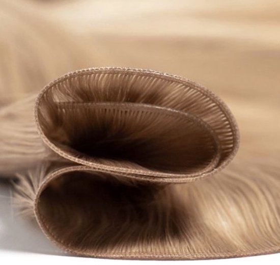 Genius Weave | Genius Weft | Kleur #60A | Human hair extensions | Flat Weave | 50 cm - 50 gram | Remy Sorted & Double Drawn | Haarstuk | Haar Extensions | Echt Haar | Weave Hairextensions Bundels | Weft Haar | Haarverlenging