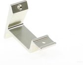 Hermeta Leuninghouder opschroevend, aluminium/zilver 3540-02
