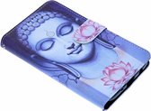 Ntech - Boeddha & Lotusbloem Booktype Hoesje voor de Samsung Galaxy J5 (2017)