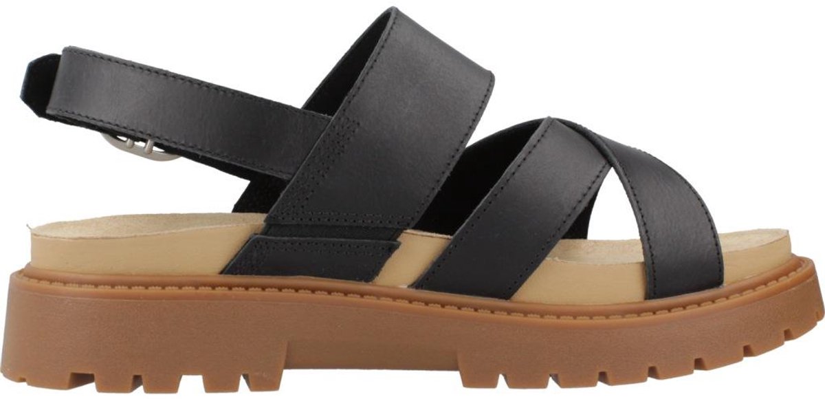 Timberland Clairemont Way Cross Strap Sandalen Vrouw Zwart