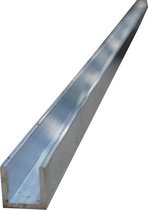 Proslide geleidingsprofiel aluminium lengte 2 meter x 15 x 15 x 15 x 2mm