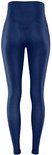 Navy jeansstijl legging met hoge taille en hartvormige naden op de billen.