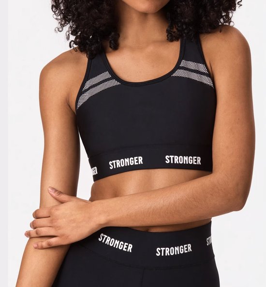 Stronger - Hero Sport BH- Sportsbra - Dames - Zwart - Maat S