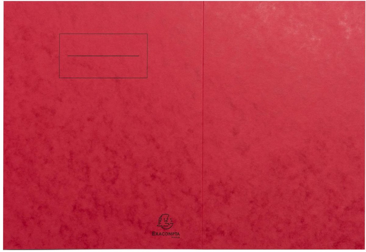 Exacompta 100x Schriftomslag in glanskarton 225g - 17x22 cm - Rood - 32125E
