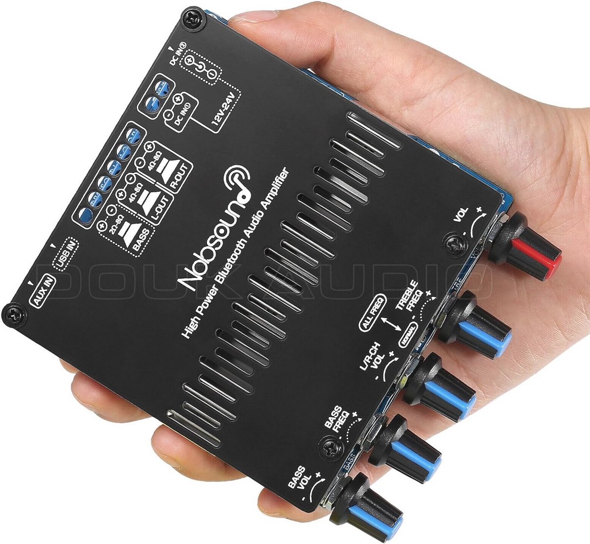 Bluetooth 5.0 Audio Versterker met 3,5 mm AUX-ingangen en TPA3116 Chip