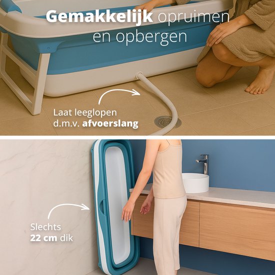 Bath Bucket XL - Ligbad voor Volwassenen - Mobiele Badkuip voor in de Douche - Ook als