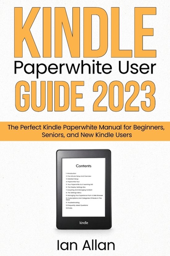 Kindle Paperwhite User Guide 2023 - cover