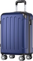 Bol.com TRVLMORE Handbagage Koffer - 38L - Cijferslot - Lichtgewicht - Trolley - 54x36x20cm - Past binnen 55x40x20 cm - Donkerblauw aanbieding