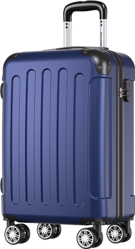 TRVLMORE Handbagage Koffer - 38L - Cijferslot - Lichtgewicht - Trolley - 54x36x20cm - Donkerblauw