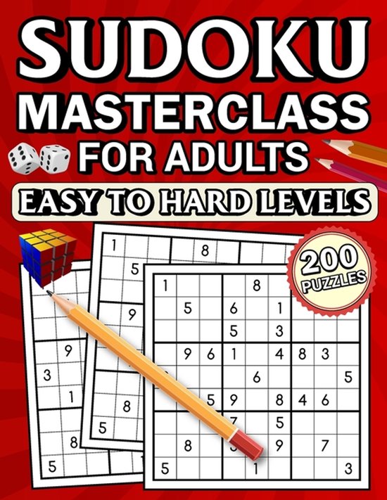 Sudoku masterclass for adults - cover