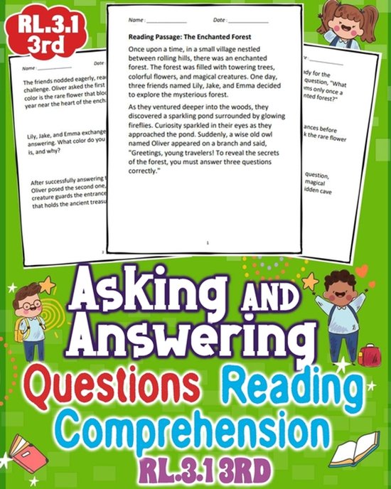 Asking and Answering Questions Reading Comprehension - RL3.1 ... - cover
