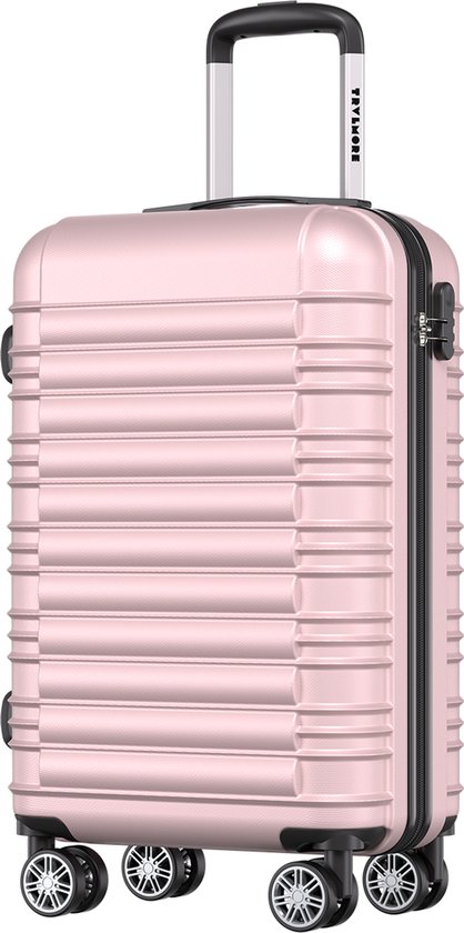 TRVLMORE Handbagage Koffer - 38L - Cijferslot - Lichtgewicht - Trolley - 54x36x20cm - Roségoud
