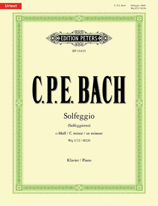Solfeggio (Solfeggietto) c-Moll Wq 117/2 / H220