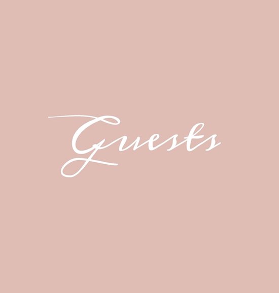 Guests Hardcover Guest Book - cover