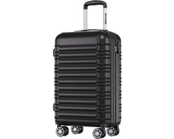 TRVLMORE Handbagage Koffer - 38L - Cijferslot - Lichtgewicht - Trolley - 54x36x20cm - Past binnen 55x40x20 cm - Zwart- Vaderdag Cadeau TRVLMORE Handbagage Koffer - 38L - Cijferslot - Lichtgewicht - Trolley - 54x36x20cm - Past binnen 55x40x20 cm - Zwart- Vaderdag Cadeau