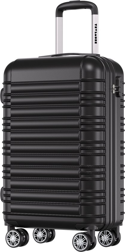 TRVLMORE Handbagage Koffer - 38L - Cijferslot - Lichtgewicht - Trolley - 54x36x20cm - Past binnen 55x40x20 cm - Zwart