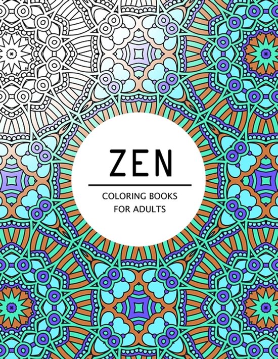 Zen Coloring Books For Adults - cover