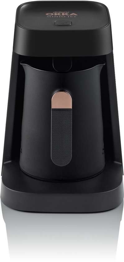 Foto: Arzum okka minio jet turks koffiezetapparaat ok0017 0400 zwart koper dubbelzijdige koffiepot 1 5 kopjes 480w