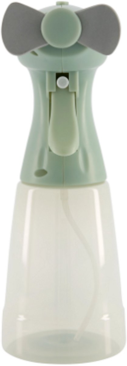 Lifetime Air Handventilator Met Vernevelaar - Mini Ventilator Op Batterijen - Waterverstuiver - 350 ml - Willekeurige Kleur - Blauw, Groen of Roze [51098]