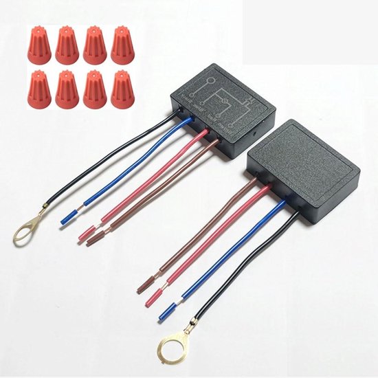 2x Touch Dimmer Für Tischlampen - 4-Stufen Dimmer 220V Mit ABS Gehäuse