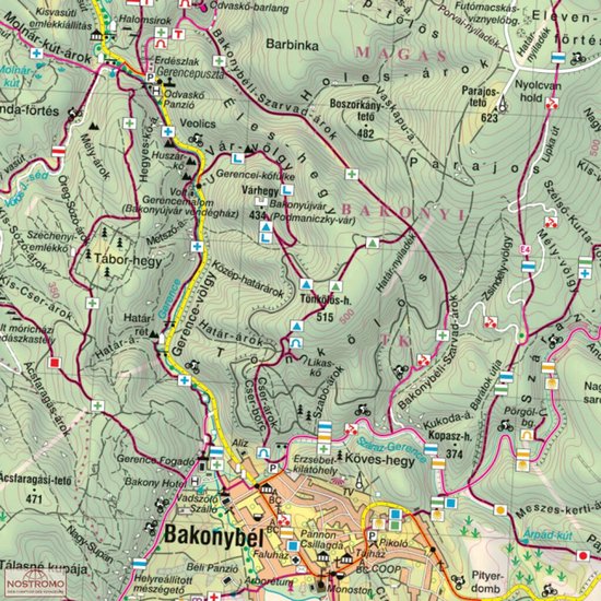 Wandelkaart Cartographia 20 Vértes | bol