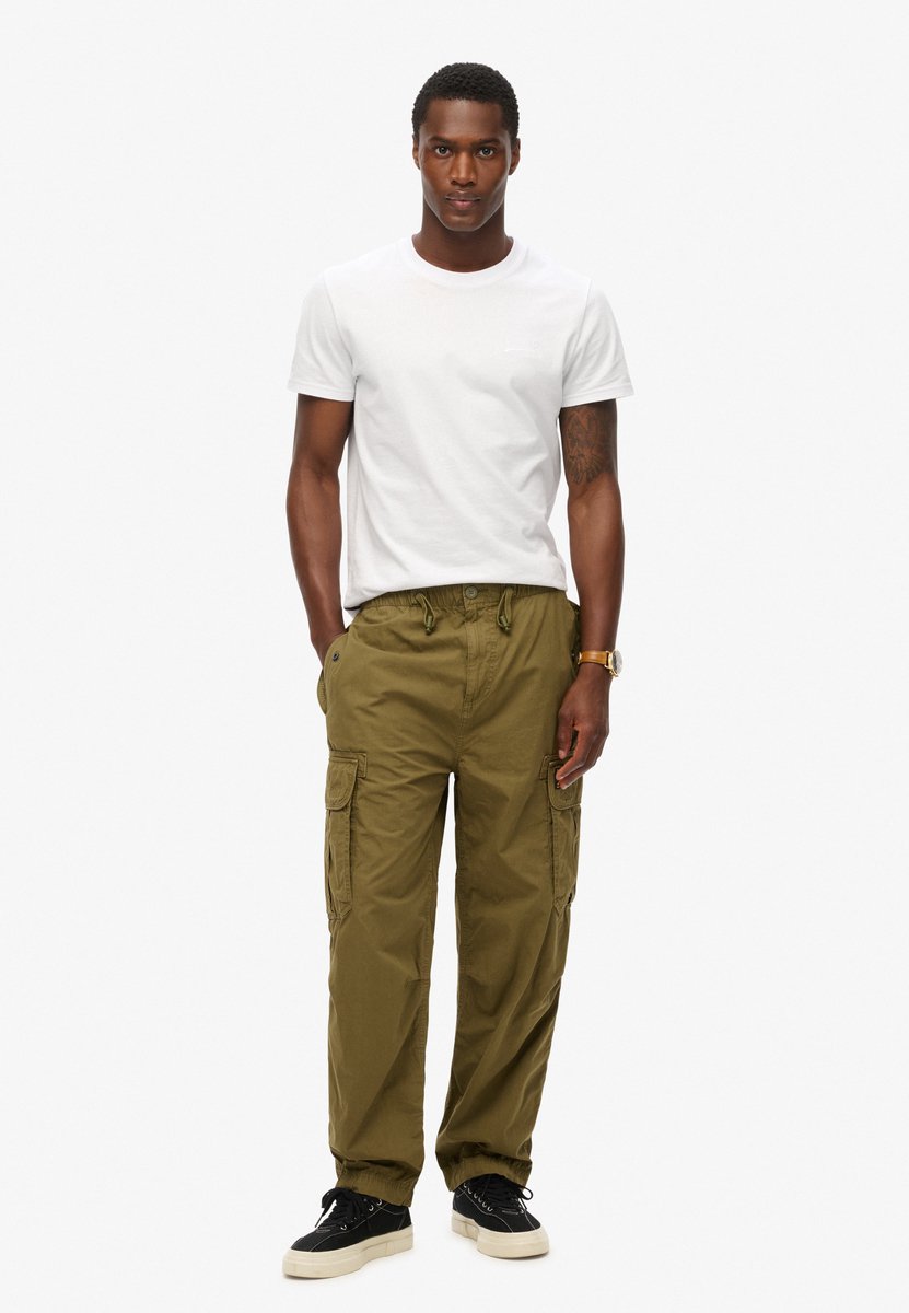 Superdry Baggy Parachute broek Heren Broeken Groen