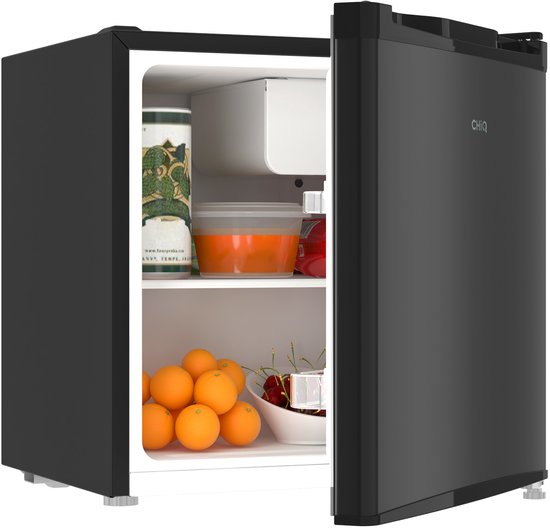 CHiQ CSD46D4D - Mini réfrigérateur - Mini bar - 46 litres - 39 dB - Noir - Classe énergétique D - Garantie 12 ans sur le compresseur