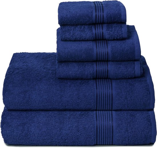 American Soft Linen Luxe handdoeken voor de badkamer, 100% katoen Turkse 4-delige handdoekenset, 600 GSM Hand gezicht handdoeken voor keuken, witte