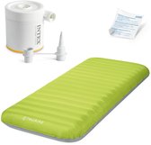 Bol.com Intex TruAire Twin Dura-Beam Camping Mattress met Quickfill USB150 luchtpomp - 191 x 76 x 17 cm aanbieding