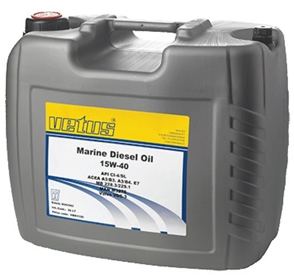 VETUS 20 liter Marine Diesel Motorolie 15W-40 | VMD1520