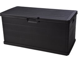 Ceruzo Kussenbox - Opbergbox - 340L - 118x59x57 - Verrijdbaar-Antraciet