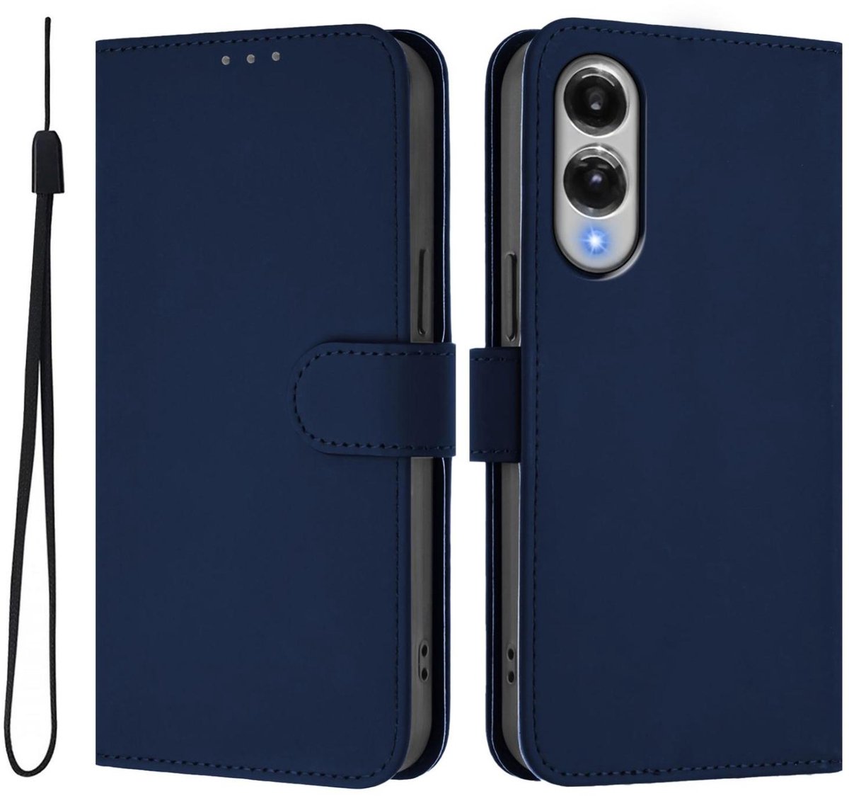 Mobigear Telefoonhoesje geschikt voor Samsung Galaxy S25 Edge Hoesje | Mobigear Urban Wallet Bookcase Portemonnee | Pasjeshouder voor 3 Pasjes | Telefoonhoesje voor Pinpas / OV Kaart / Rijbewijs - Marineblauw