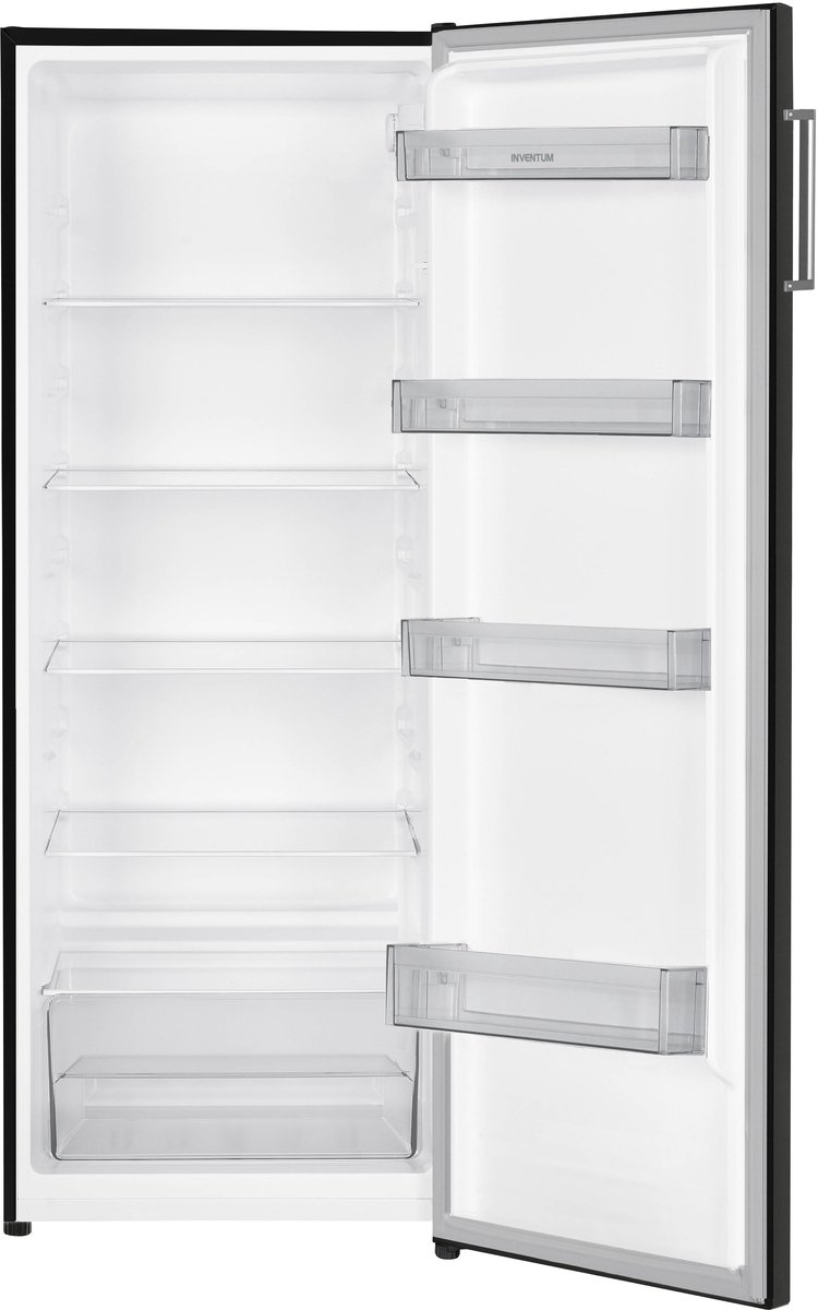 Inventum KK1430B kastmodel koelkast energiezuinig - 242 liter - 143 cm hoog - Zonder vriesvak - Led-verlichting - Energielabel D - 5 plateaus - Vrijstaand - Zwart — afbeelding 6