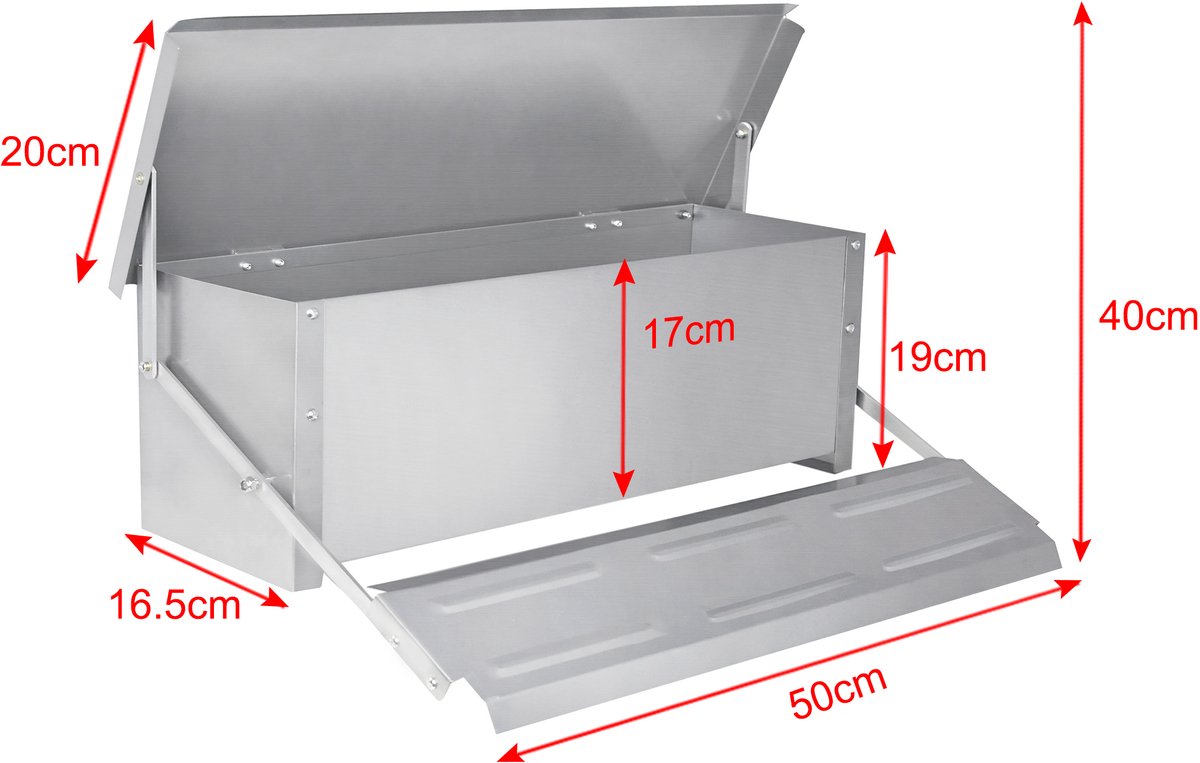 Automatische Voederautomaat 10kg Rattenbestendig Waterdicht - afbeelding 2