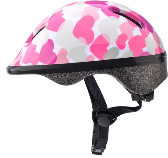 Meteor - Fietshelm - KS06 - XS 44-48 cm Roze harten van Meteor — afbeelding 3