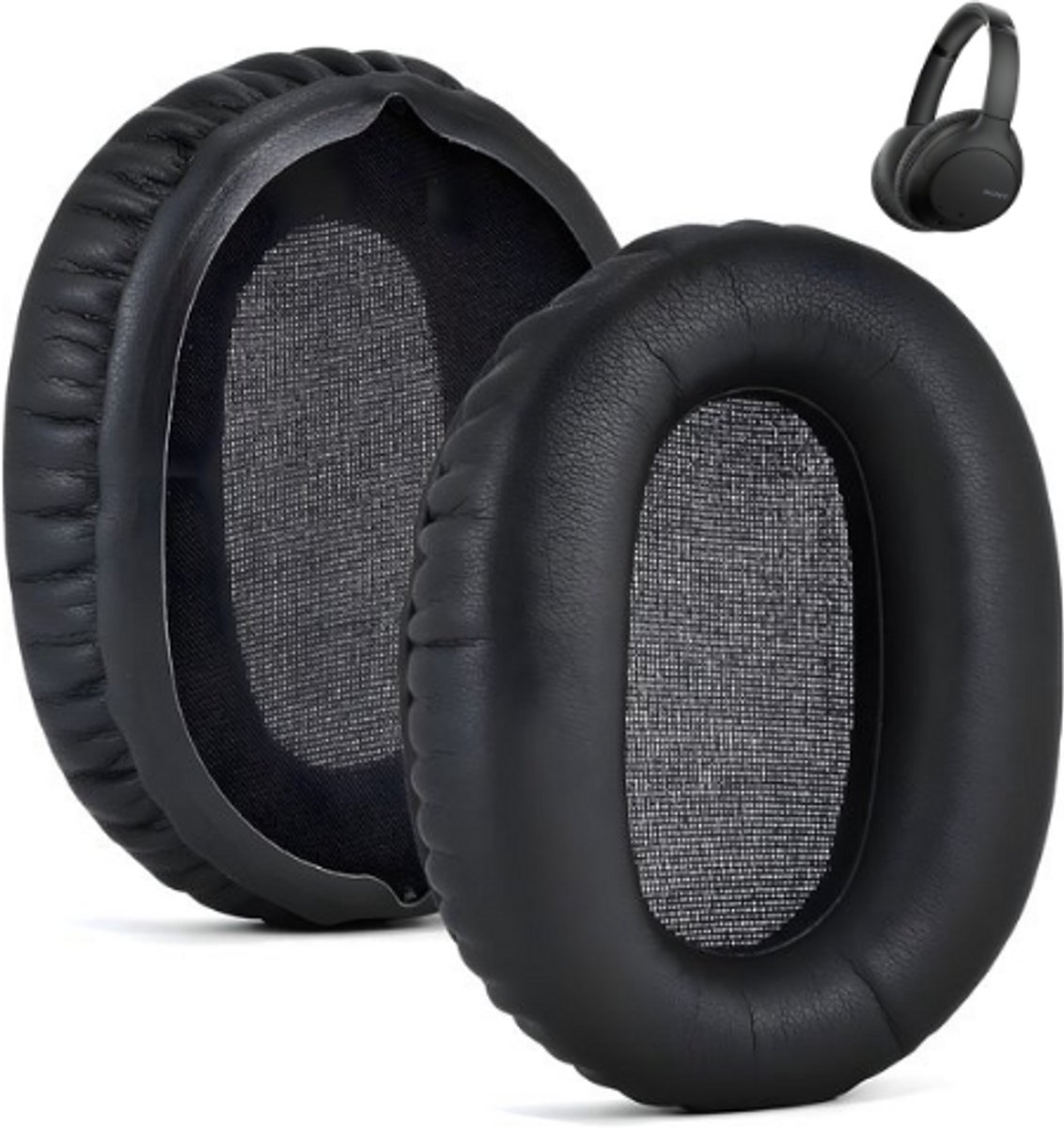 Oorkussens Geschikt Voor Sony WH-CH710N - WH-CH720 – WH-CH700 – MDR-ZX770BN – MDR-ZX780D – Zachte Earpads – Vervangende Oorschelpen – Vervangende Oorkussens – Comfortabel & Geluidsisolerend – 1 Paar – Zwart