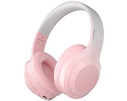 KINSI Draadloze Bluetooth Hoofdtelefoon met Macaron Kleuren - Stereo Surround Sound & Kristalhelder Geluid | Bedraad/Draadloos 2-in-1 | Noise Cancelling & Lange Batterijduur