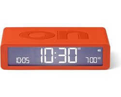 Lexon Flip Classic ON OFF oplaadbare wekker - Oranje