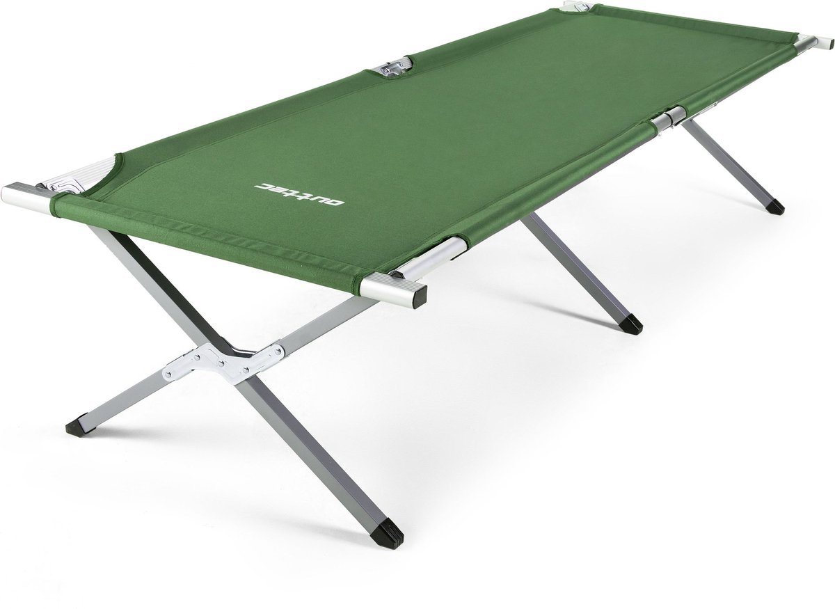 Outtec® Opvouwbaar Veldbed - Draagbare Opklapbed - Kampeerbed - Stretcher - 203cm x 62cm x 45cm - Opvouwbaar Campingbed - tot 120 kg - Camping - Transporttas