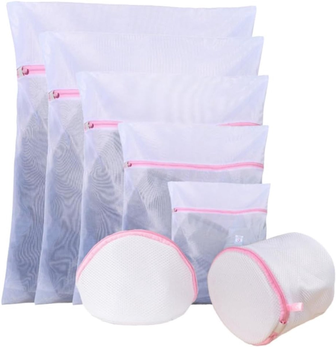 Waszakken Set van 7 voor Wasgoed - Waszakje Lingerie - Waszak bh - Wasnet Groot