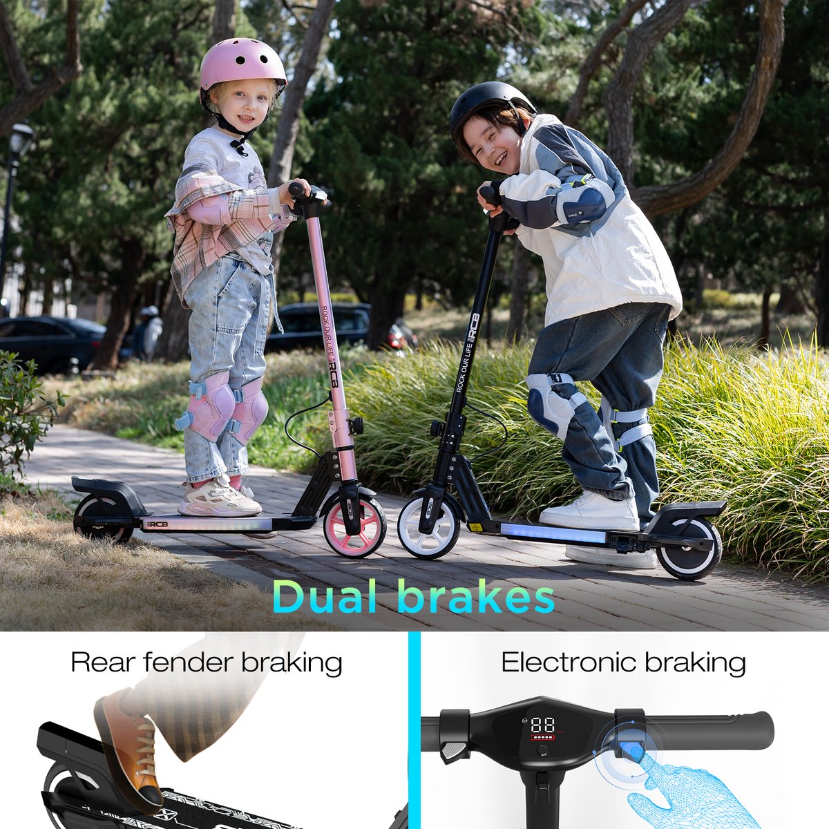 RCB Elektrische Step Kinderen met Verlichting 6.5 inch - afbeelding 2