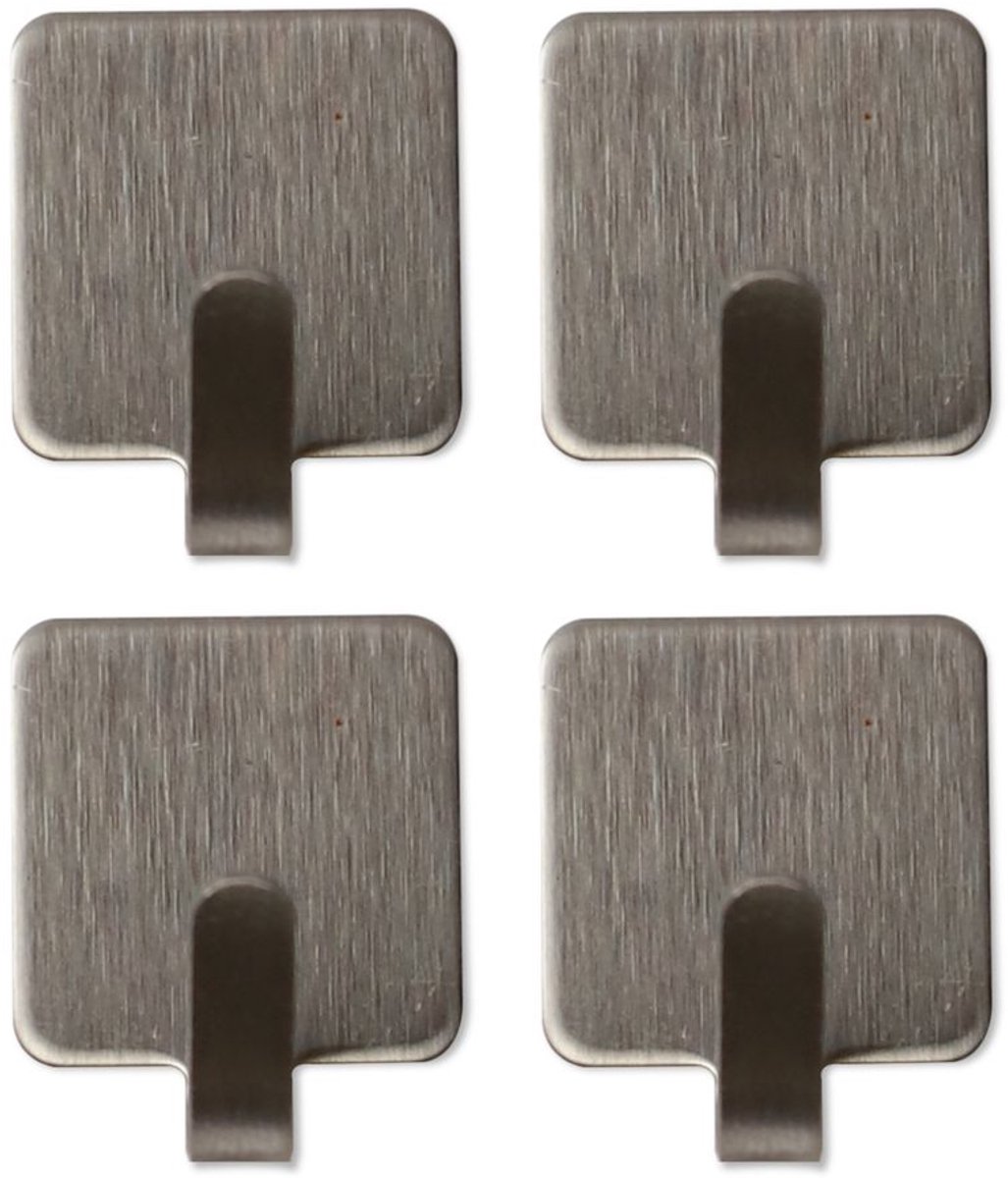 Zelfklevende RVS Haken 20x20mm 6x