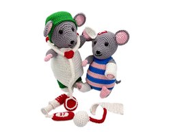 Mini-haakboek Zorgmuis Dokter & Zieke muis