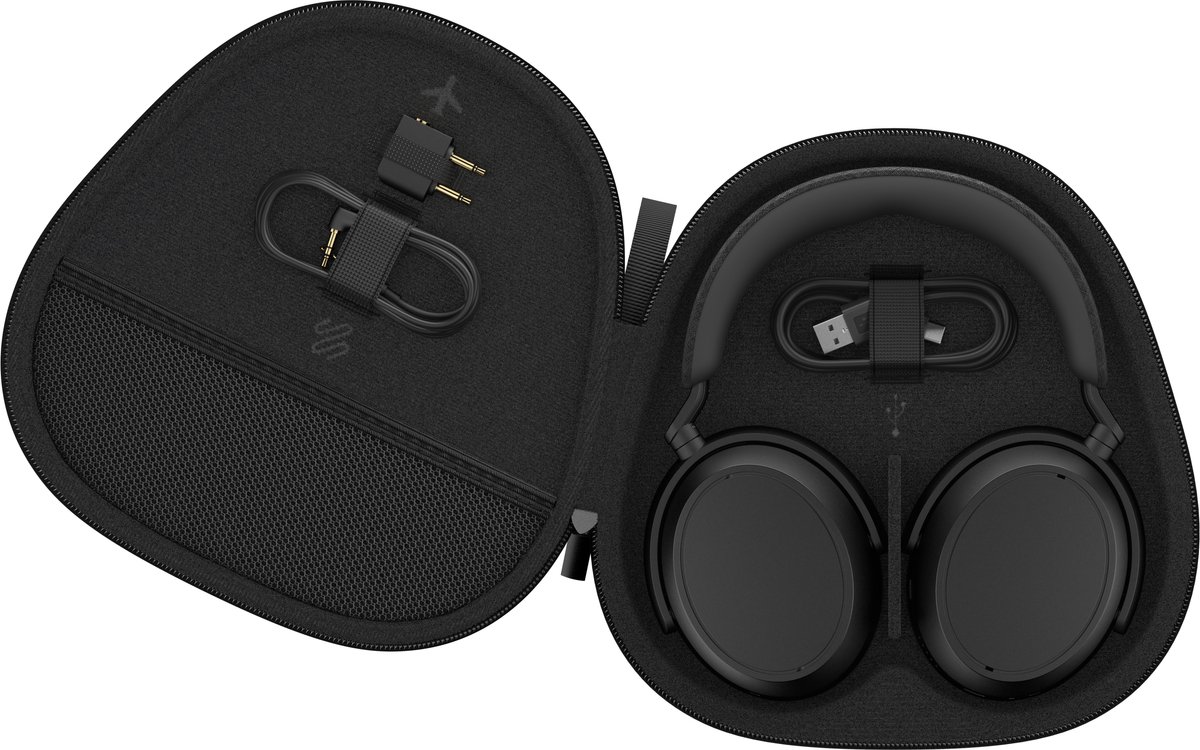 Sennheiser MOMENTUM 4 Wireless - Draadloze over-ear koptelefoon met Noise Cancelling - 60u batterij - Snelladen – 4 Microfoons - Zwart — afbeelding 6