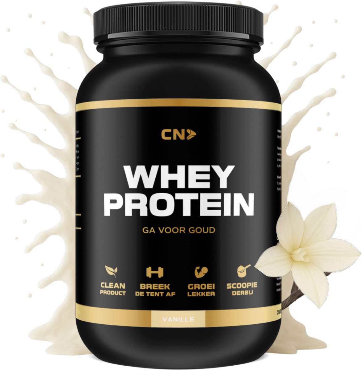 Goedkoopste CN Supplements Whey Protein - Vanille - Eiwitpoeder - Eiwitshake - 2500 gram - 70 Shakes