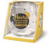 Bol.com Glas - Water- & wijnglas - Hoera gefeliciteerd aanbieding