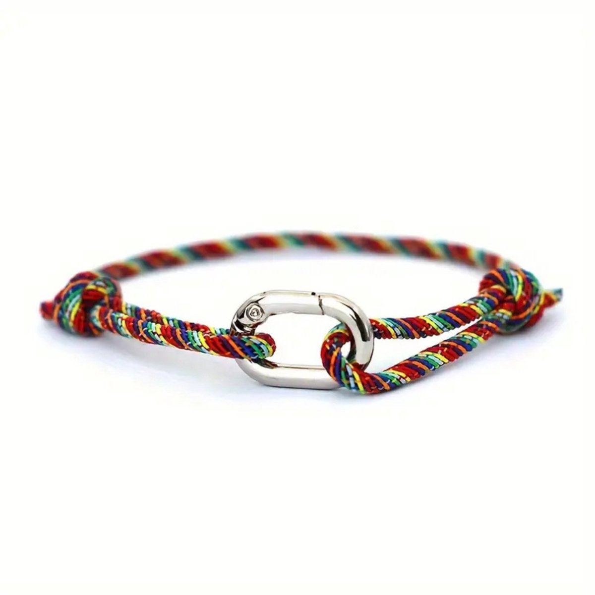 Bovista Armband - Staal - Nep Zilver - Heren - Kleurrijk