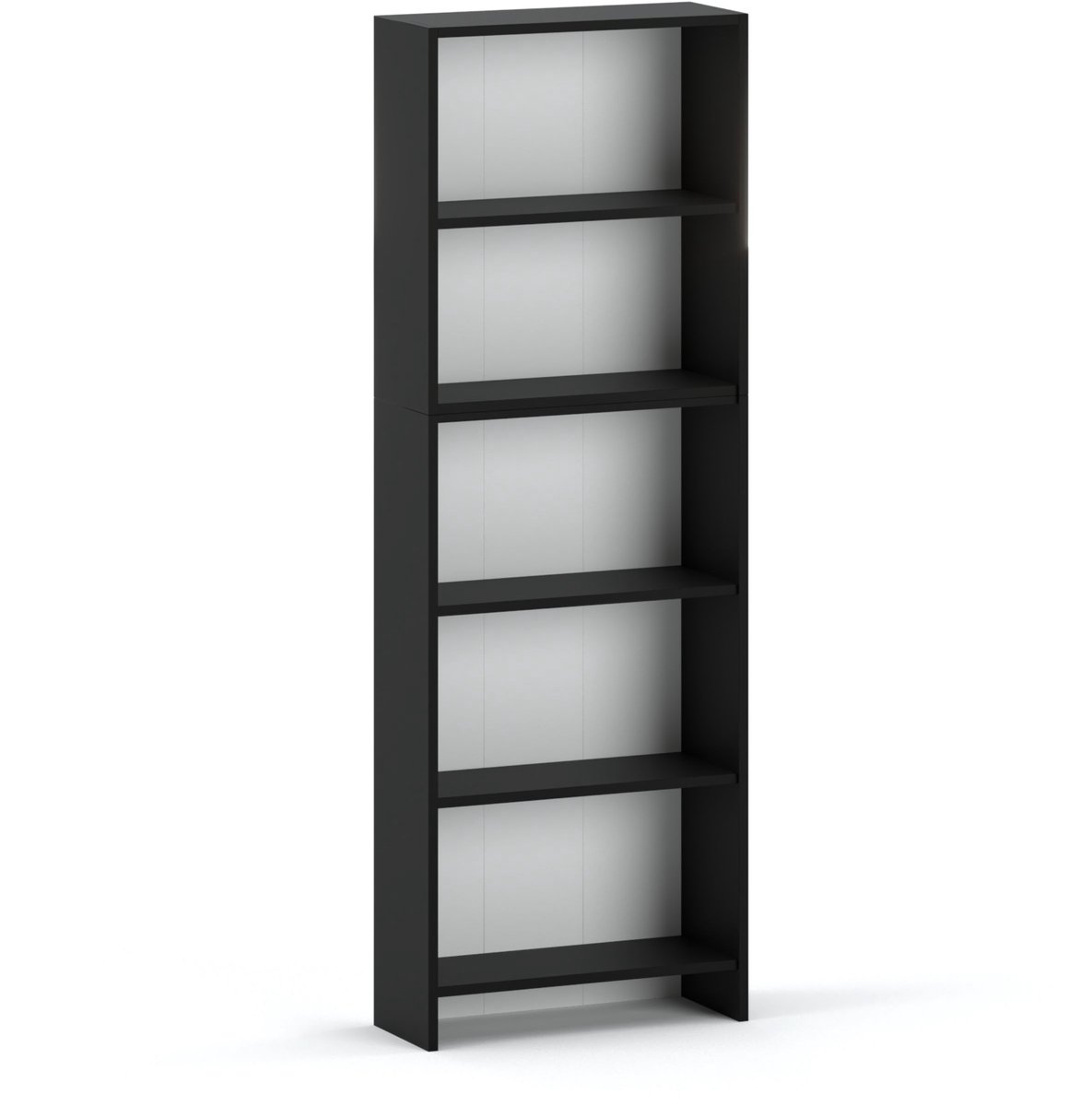 Kantoorboekenkast Zwart 60 CM 5 Planken Speelgoedplank Loft