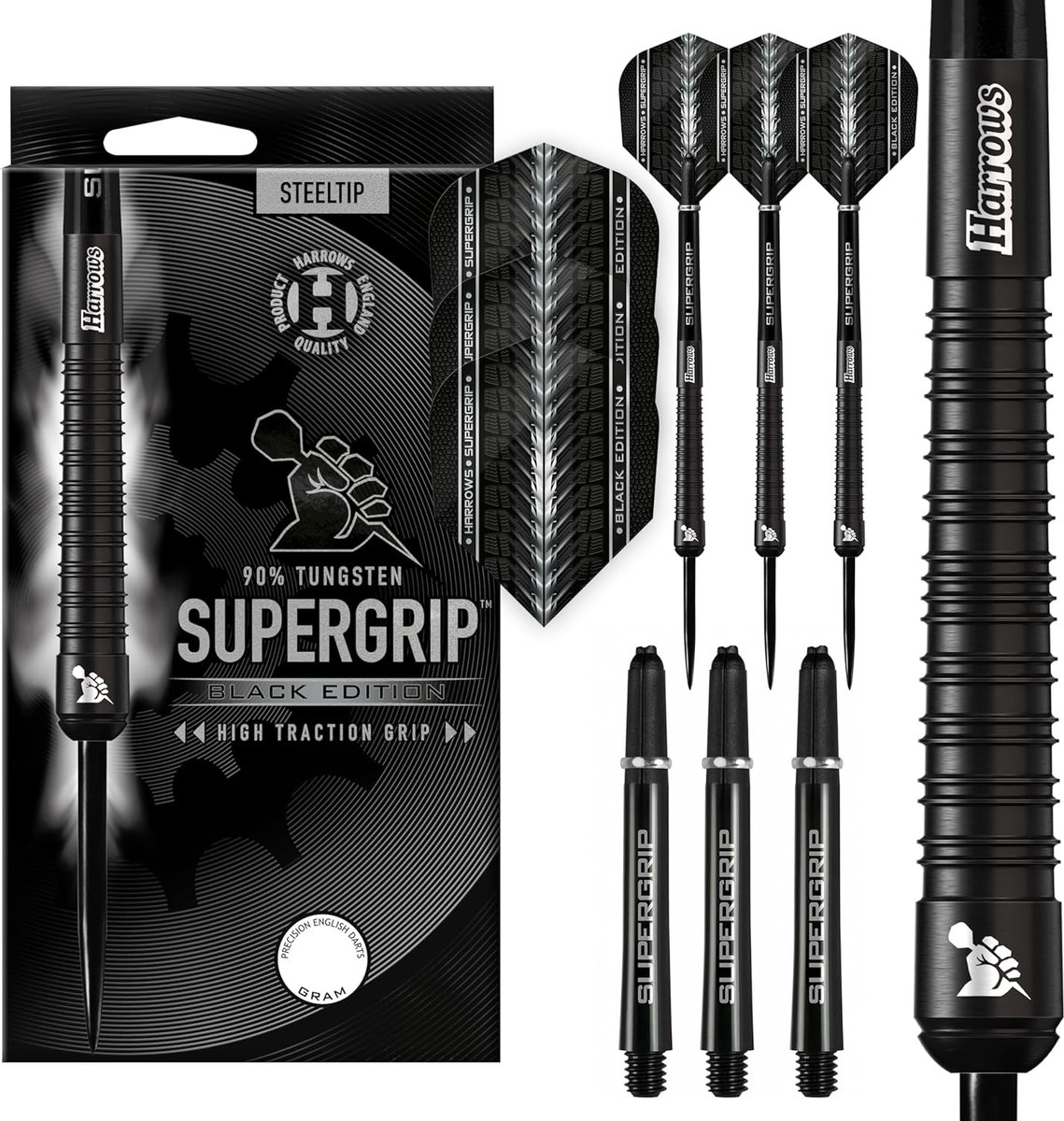 Dartpijlen 25 Gram - Supergrip - Versterkte grip en precisie